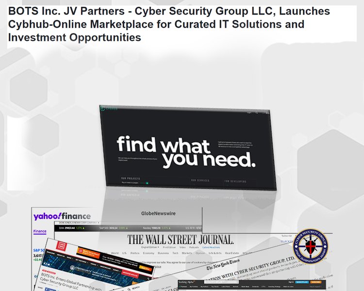 CYBHUB - ახალი პლატფორმა Cyber Security Group და Bots INC. კოლაბორაციით